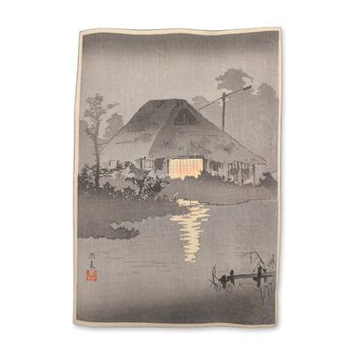 Takahashi Shotei (Japanese, 1871-1945), Woodcut on Paper, Itako