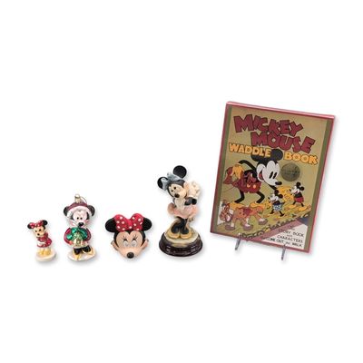 5pc Disney Mickey and Minnie Mouse Collectibles