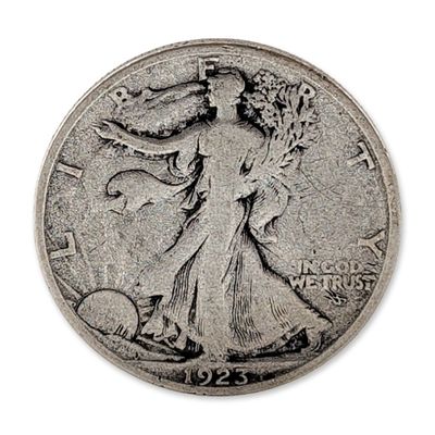 1923-S US Walking Liberty Silver Half Dollar Coin