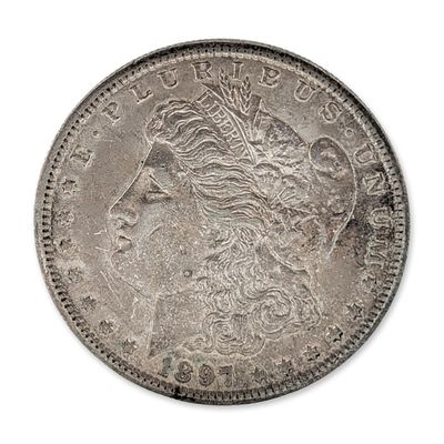 1897-S US Morgan Silver Dollar Coin