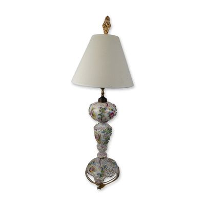 19th Century Carl Thieme Pottschappel Dresden Table Lamp