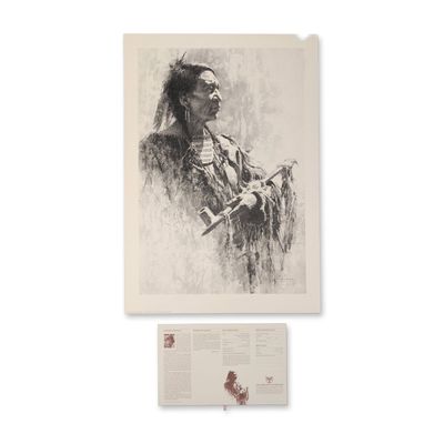Howard Terpning, Profile of Wisdom Signed Lithograph