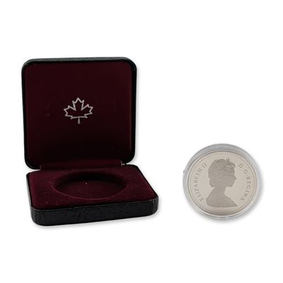 1982 Canada Queen Elizabeth II Regina Centennial Silver Dollar Coin