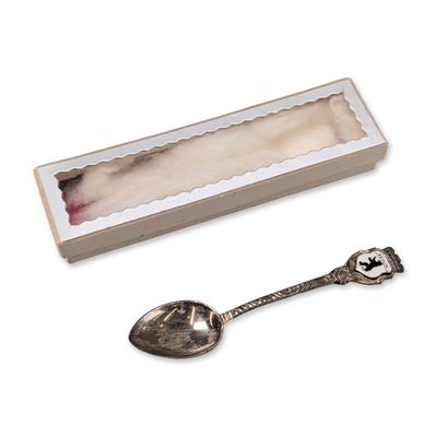 German .800 Silver Berlin Souvenir Spoon