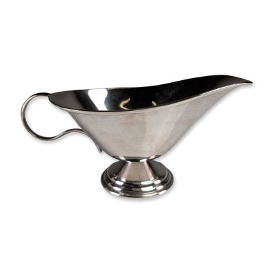 Modernist Solid Silver Sauce Boat