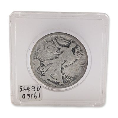 1916-D US Walking Liberty Silver Half Dollar Coin