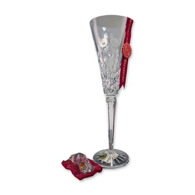 Waterford Crystal 12 Days of Christmas Fluted Champagne, Three French Hens