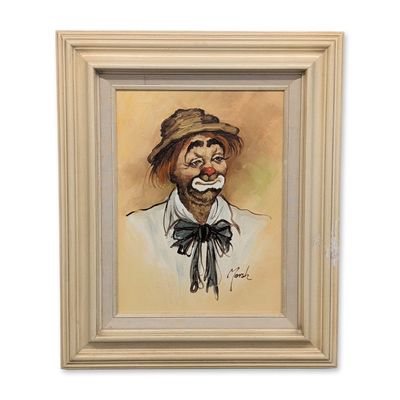 Marsh, Hobo Clown Oil on Canvas