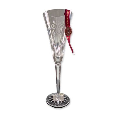 Waterford Crystal  12 Days of Christmas Fluted Champagne, Five Gold Rings