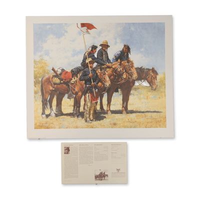 Howard Terpning (American, b. 1927), Army Regulations, Signed Lithograph