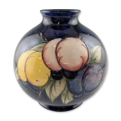 Moorcroft Wisteria Plum Earthenware Vase
