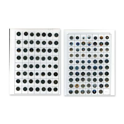 Sale Photo Thumbnail #188: 2 CARDS OF DIVISION ONE OVERALL BUTTONS