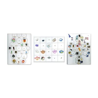 Sale Photo Thumbnail #195: 3 CARDS OF ASSORTED REALISTIC SHAPED BUTTONS