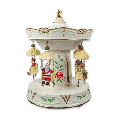 Sale Photo Thumbnail #211: Lenox Holiday Carnival Swing Porcelain Music Box