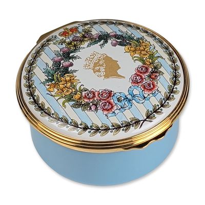 Sale Photo Thumbnail #422: Halcyon Days God Save the Queen Diamond Jubilee Musical Enamel Box