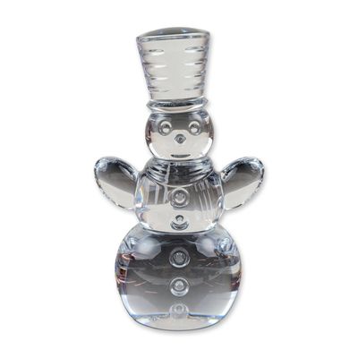 Waterford Lead Crystal Snowman Sculpture