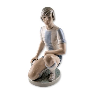 Lladro Special Soccer Player Porcelain Figurine