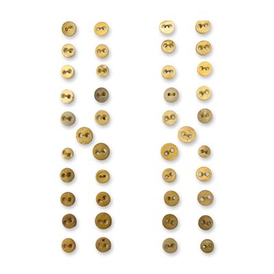 Sale Photo Thumbnail #381: A SELECTION OF DIVISION ONE BONE UNDERWEAR BUTTONS