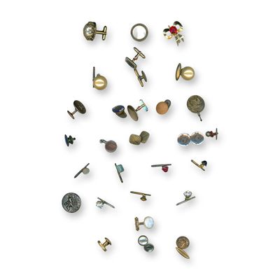 Sale Photo Thumbnail #407: A CARD OF ASSORTED CUFFLINKS