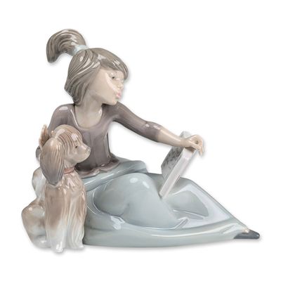 Sale Photo Thumbnail #313: Lladro Porcelain Figurine, A Lesson Shared 01005475