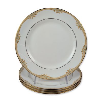 Sale Photo Thumbnail #205: 4pc Lenox British Colonial Bamboo Porcelain Dinner Plates