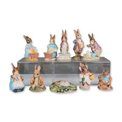 10pc Collection of Beswick Beatrix Potter Figurines
