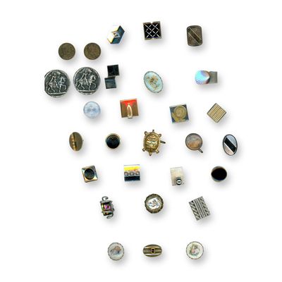 Sale Photo Thumbnail #196: A CARD OF ASSORTED CUFFLINKS