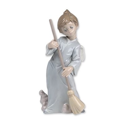 Sale Photo Thumbnail #295: Lladro Porcelain Figurine, Sweep Away the Clouds 1005726
