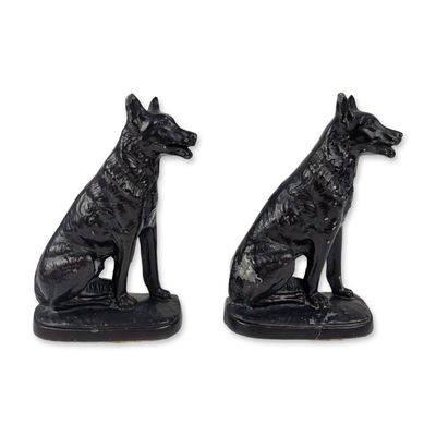 Sale Photo Thumbnail #199: Nuart NYC Seated German Shepherd Dog Bookends