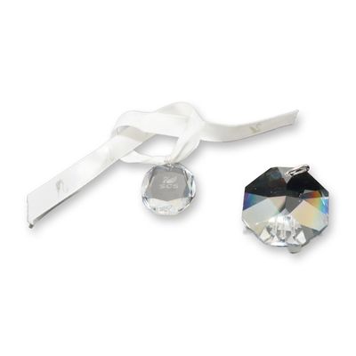 Sale Photo Thumbnail #278: Two Swarovski SCS Faceted Lead Crystal Ornaments