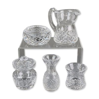 Sale Photo Thumbnail #230: 5pc Waterford Cut Crystal Miniature Tableware Collection