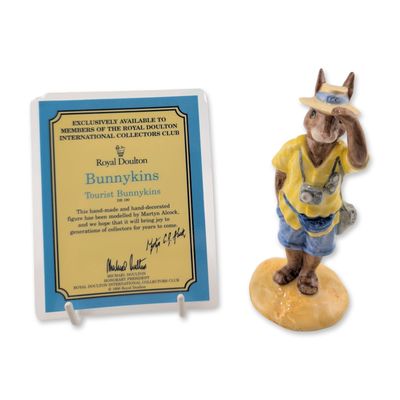 Sale Photo Thumbnail #135: Royal Doulton Tourist Bunnykins Porcelain Figurine with COA