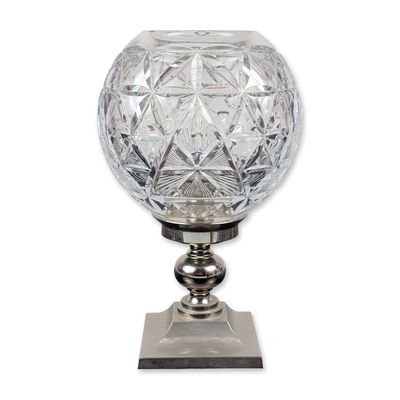 Sale Photo Thumbnail #261: Waterford Jim O'Leary Signed 2000 Crystal Times Square Candle Lamp