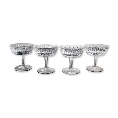 Sale Photo Thumbnail #248: 4pc Waterford Alana Crystal Champagne/Sherbet Coupes
