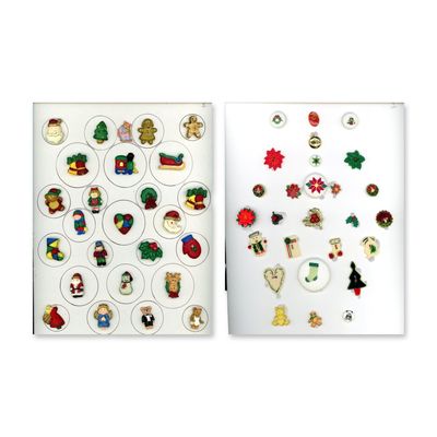 Sale Photo Thumbnail #181: 2 CARDS OF ASSORTED MATERIAL BUTTONS