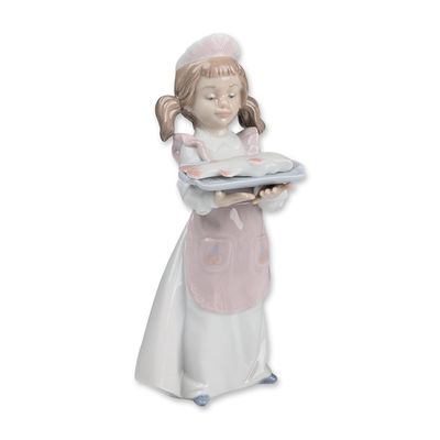 Sale Photo Thumbnail #311: Lladro Glazed Porcelain Figurine, Dinner is Served 01006235