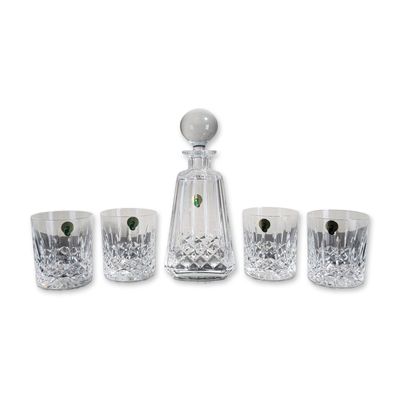 5pc Waterford Lissadel Lead Crystal Decanter Set
