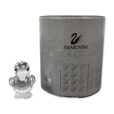 Swarovski Silver Crystal Mini Duck Figurine