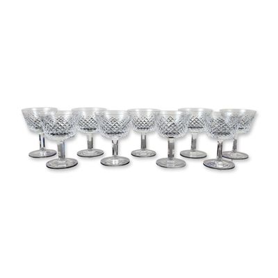 9pc Waterford Alana Crystal Cocktail Glasses