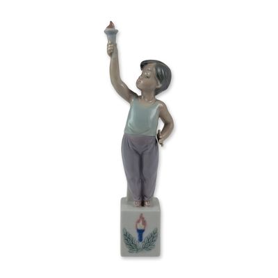 Lladro Porcelain Figurine, Olympic Torch 1005870