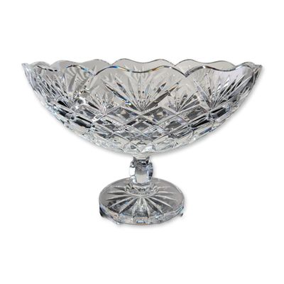 Waterford Crystal Artisan Collection Scalloped Boat Bowl