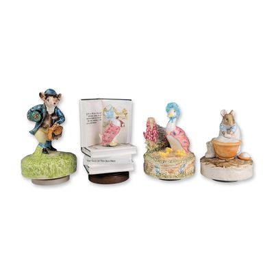 Sale Photo Thumbnail #131: 4pc Schmid Beatrix Potter Musical Figurines