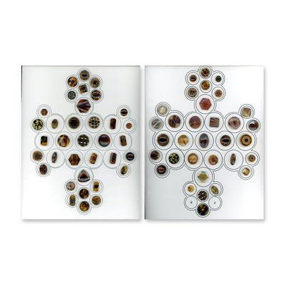 Sale Photo Thumbnail #389: 2 CARDS DIVISION THREE COLORED GLASS BUTTONS