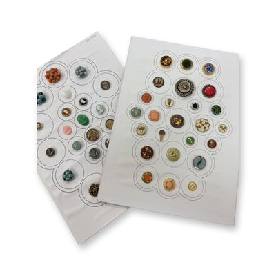 Sale Photo Thumbnail #164: A BOX LOT OF ASSORTED 20TH CENTURY PLASTIC BUTTONS