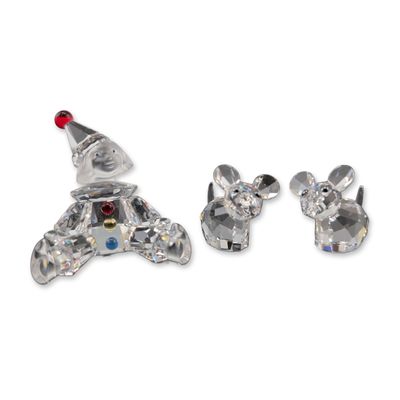 Sale Photo Thumbnail #279: 3pc Swarovski Crystal Puppet Clown and Lovlots Joe & Harry Mice