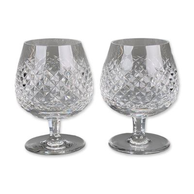 Pair of Waterford Crystal Brandy Snifters, Alana Pattern