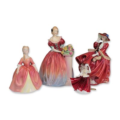 Sale Photo Thumbnail #119: 4pc Royal Doulton Figurines, Roseanna, Top o' the Hill, Debbie, Gail