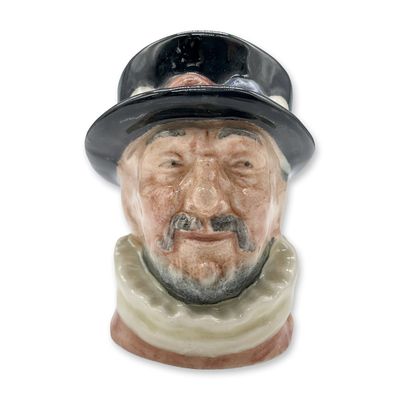 Sale Photo Thumbnail #350: Beefeater ER Pink D6251 - Mini - Royal Doulton Character Jug