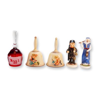 Sale Photo Thumbnail #321: Goebel and M.I. Hummel 5-Piece Grouping Including Three Bells and Two Figurines