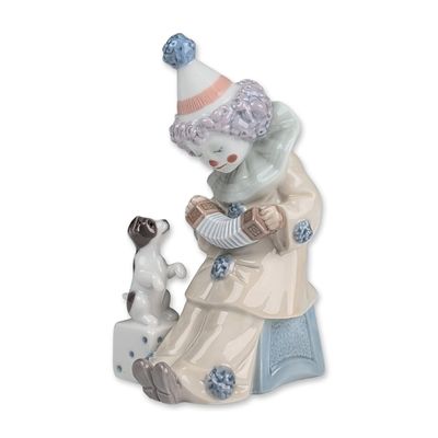 Sale Photo Thumbnail #287: Lladro Porcelain Figurine, Pierrot with Concertina 01005279